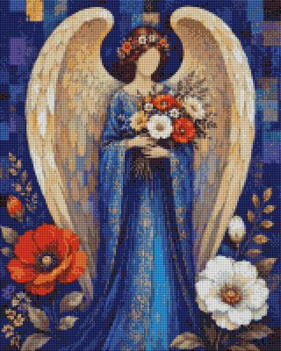 Angel with Flower - Diamond Art