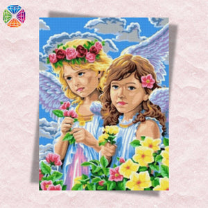 Angels with Flowers - Diamond Painting