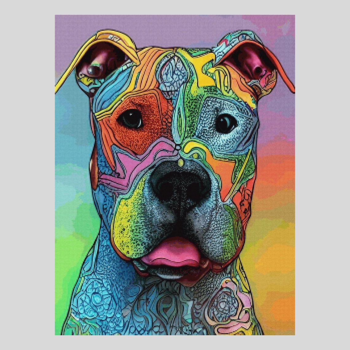 Animated PitBull - Diamond Art World