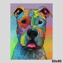Load image into Gallery viewer, Animated PitBull 60x80 Diamond Painting
