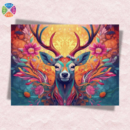 Artistic Deer - Diamond Painting