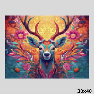 Artistic Deer 30x40 - Diamond Painting