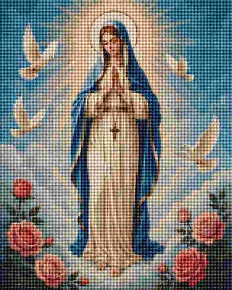 Assumption of Mary - Diamond Art