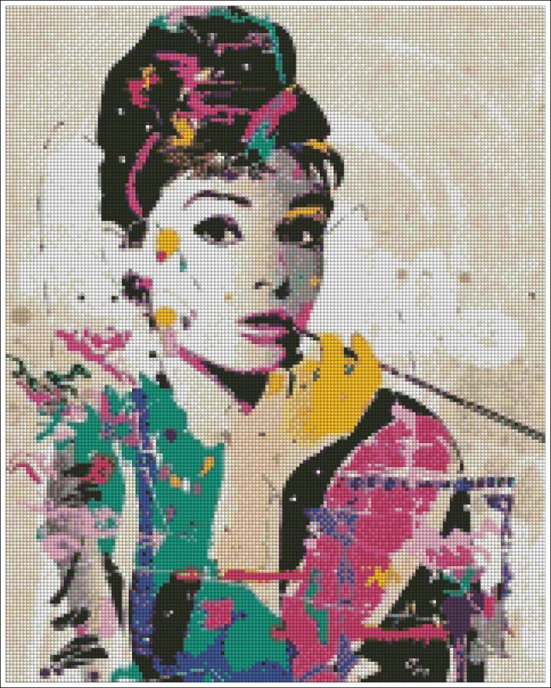 Audrey Hepburn - Diamond Art