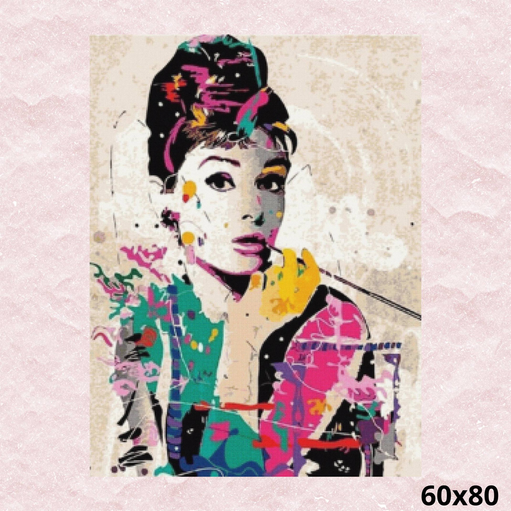 Audrey Hepburn 60x80 - Diamond Painting