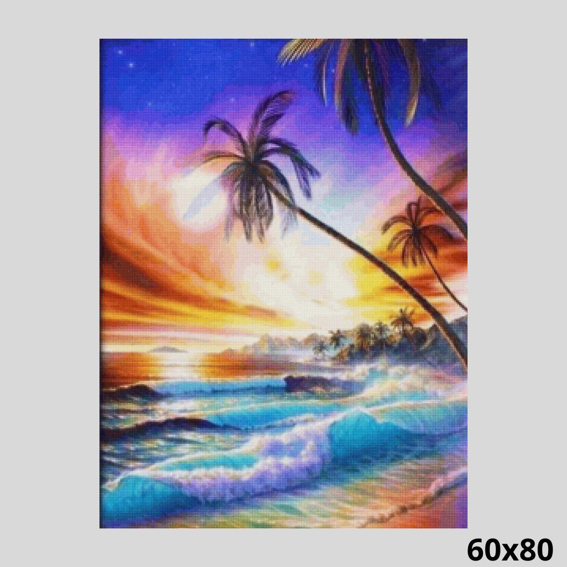Beach at Sunset 60x80 - Diamond Art World