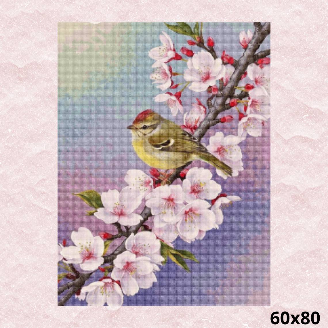 Bird in Spring 60x80 - Diamond Painting