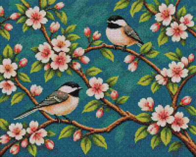  Birds in Tree - Diamond Painting