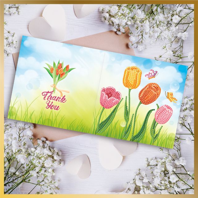 Diamond Painting Birthday Cards - Flowery Greetings - Product Image