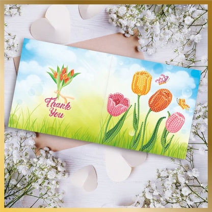 Diamond Painting Birthday Cards - Flowery Greetings - Product Image