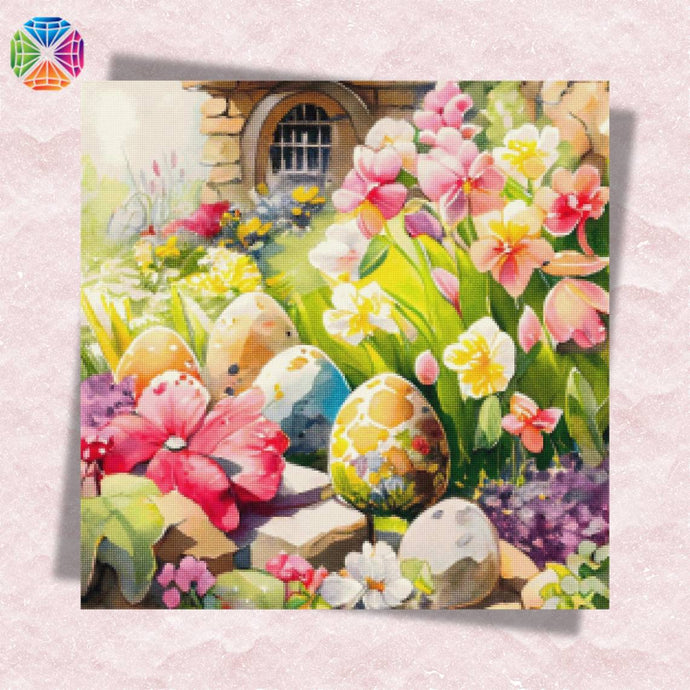 Blooming Easter Garden - Diamond Painting