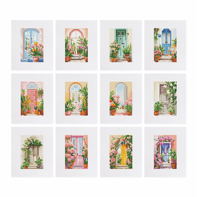 Blooming Haven Mini Diamond Painting - 12 pcs