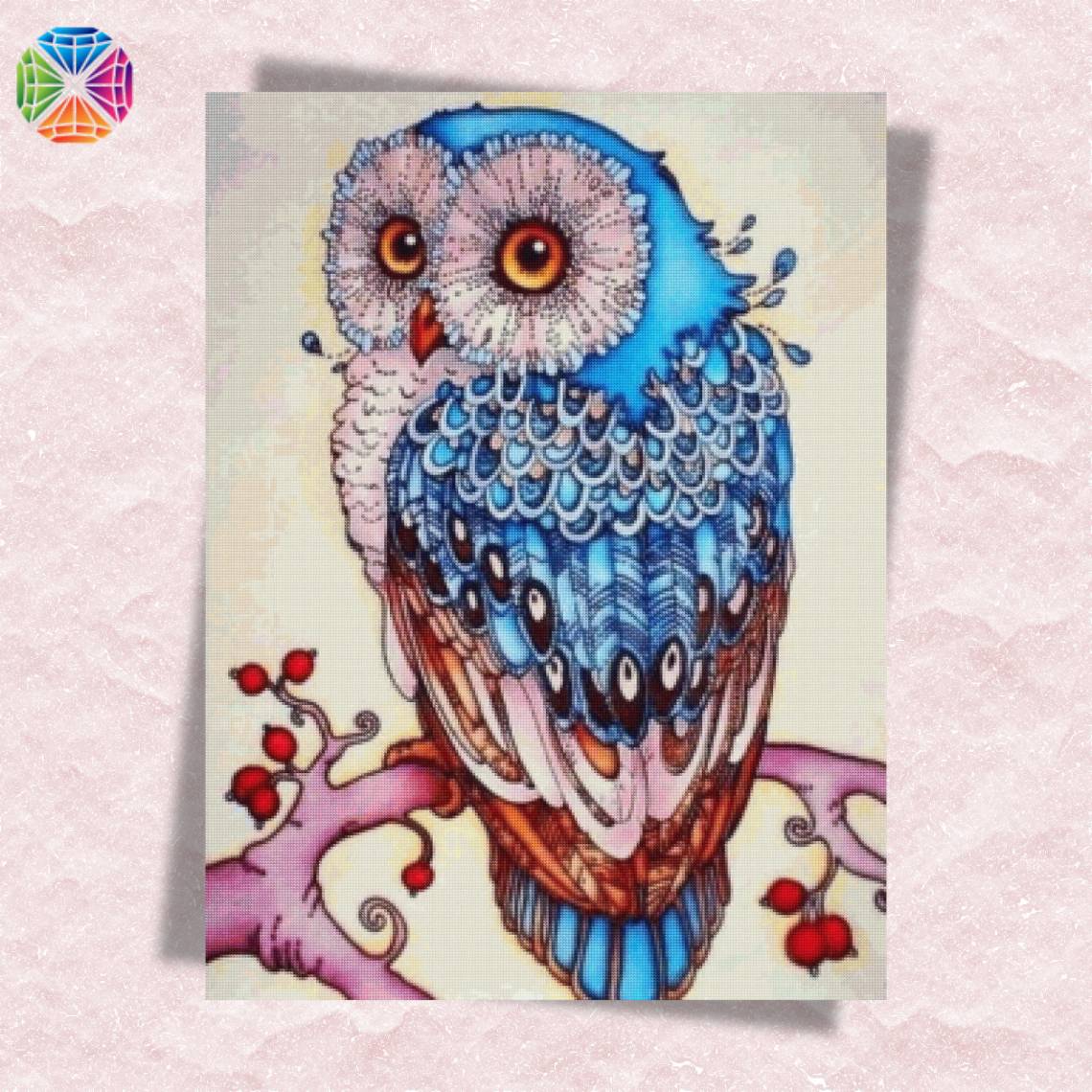 Blue Owl - Diamond Painting