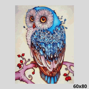Blue Owl 60x80 - Diamond Painting