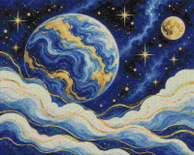 Blue Universe - Diamond Art