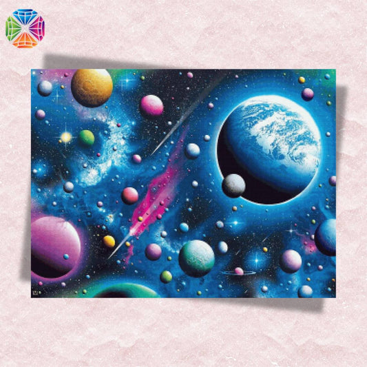 Blue Universe - Diamond Painting