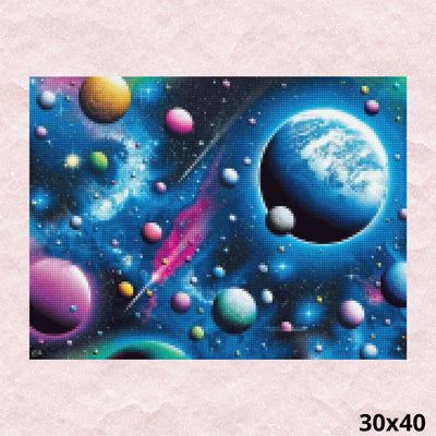 Blue Universe 30x40 - Diamond Painting