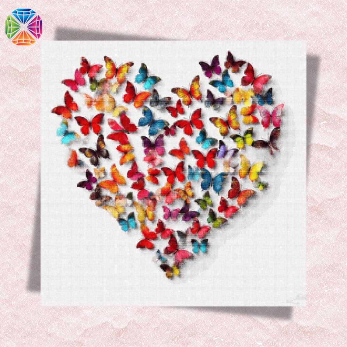 Butterfly Heart - Diamond Painting