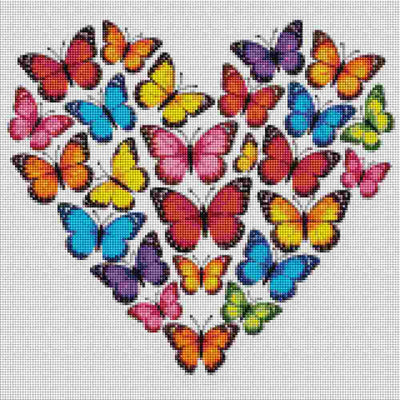 Butterfly Heart - Diamond Painting