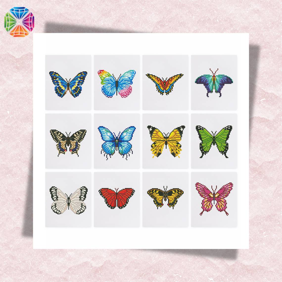 Butterfly Mini Diamond Painting - 12 pcs