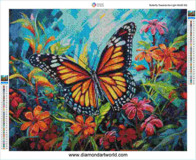 Tropical Cow Holiday - Diamond Painting Layout