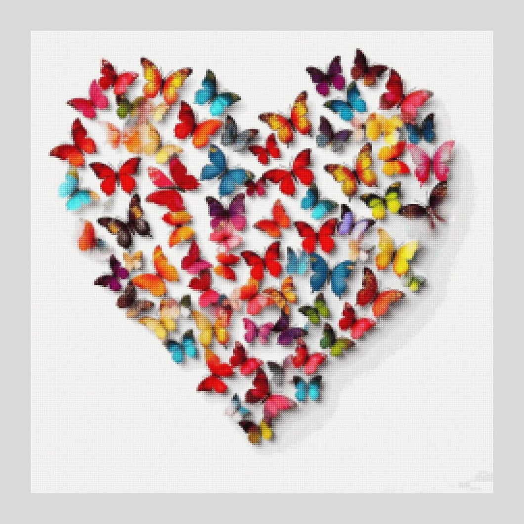 Butterfly Heart Diamond Painting