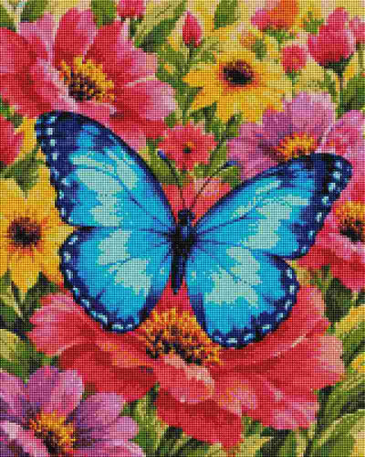 Butterfly on Meadow - Diamond Art
