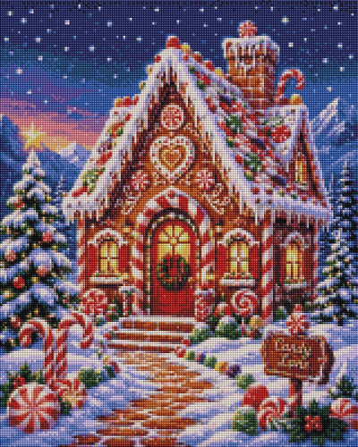 Candy Winter House - Diamond Art