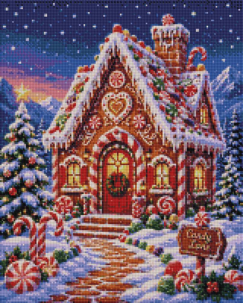 Candy Winter House - Diamond Art