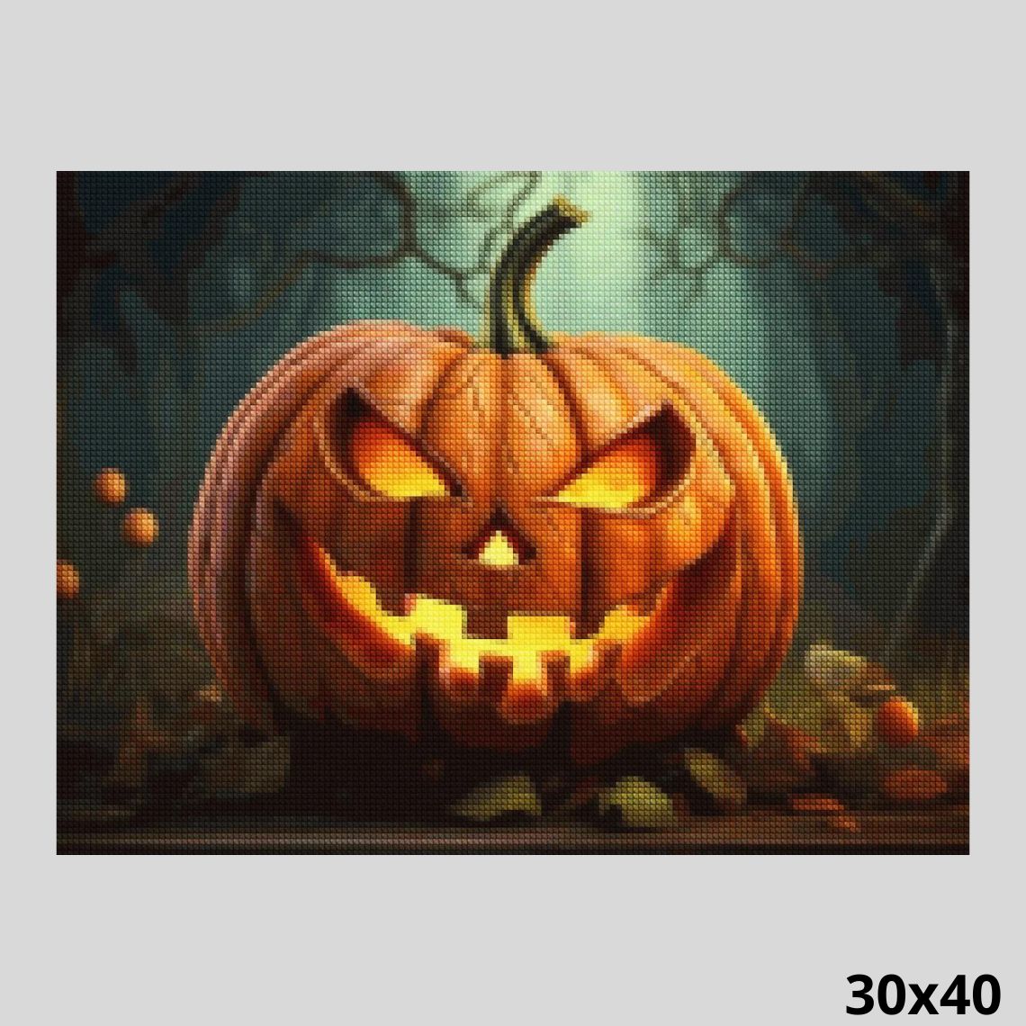 Cartoon Pumpkin 30x40 - Diamond Painting