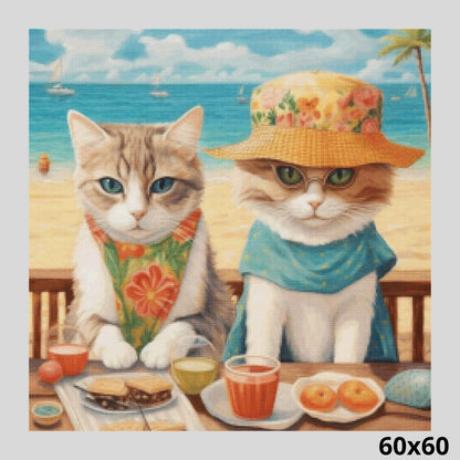 Cats Leisure Time 60x60 Diamond Painting