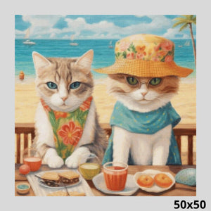 Cats Leisure Time 50x50 Diamond Painting