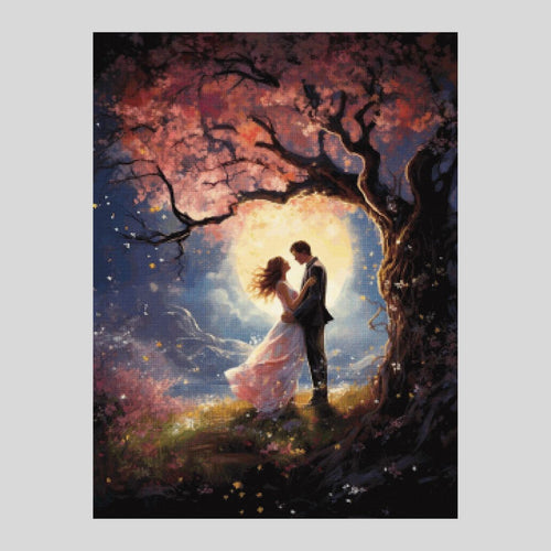 Cherry Tree at Midnight - Diamond Painting