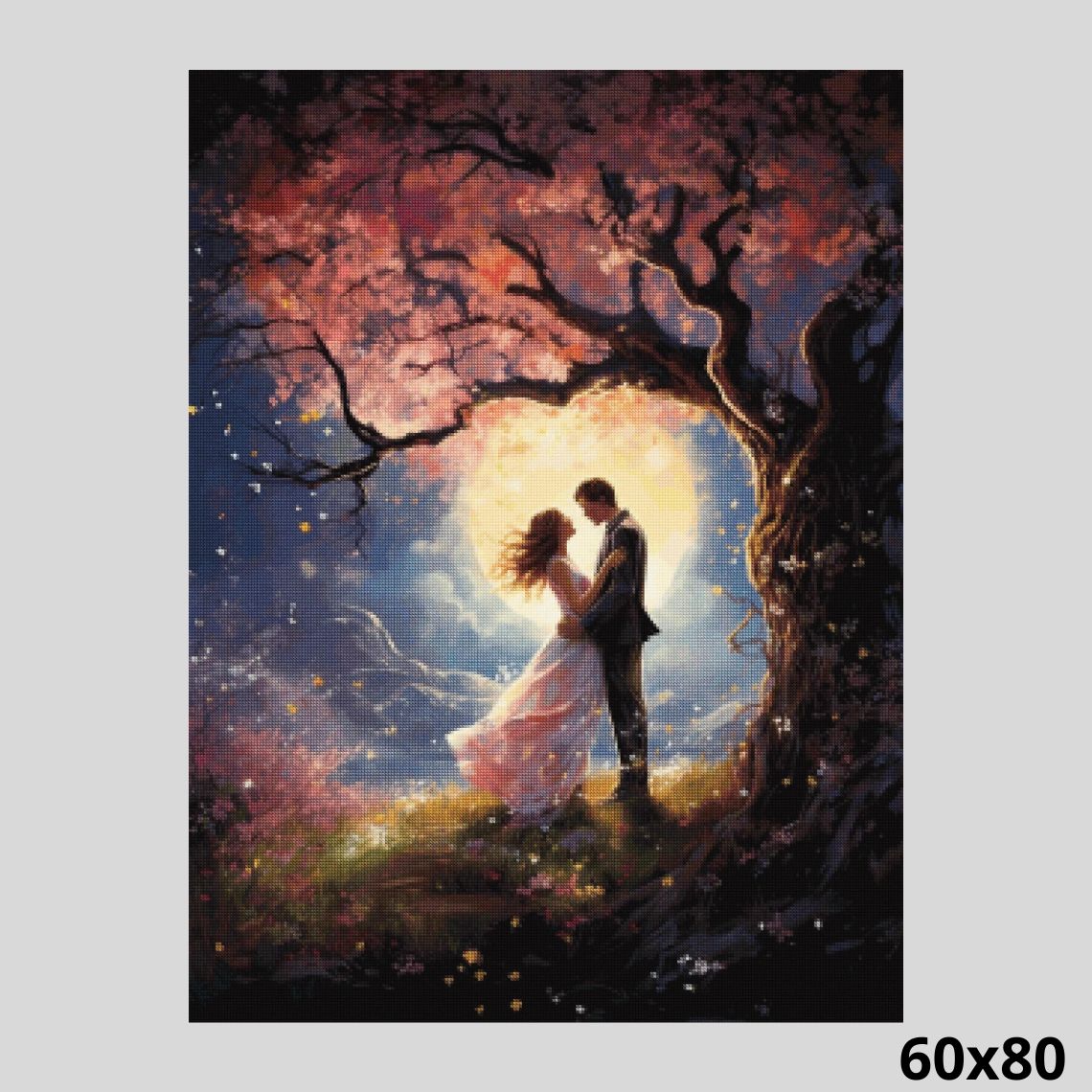 Cherry Tree at Midnight 60x80 - Diamond Painting