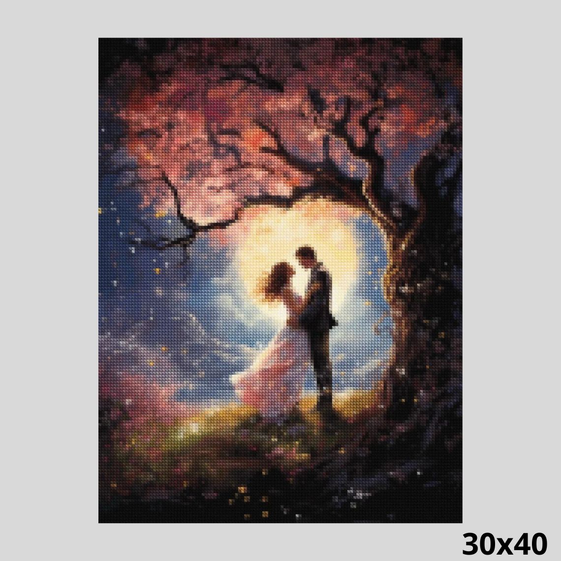 Cherry Tree at Midnight 30x40 - Diamond Painting