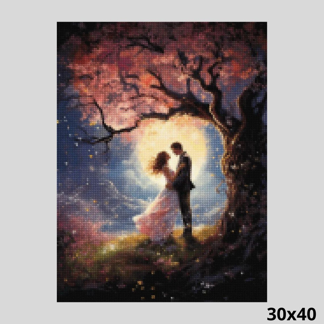 Cherry Tree at Midnight 30x40 - Diamond Painting