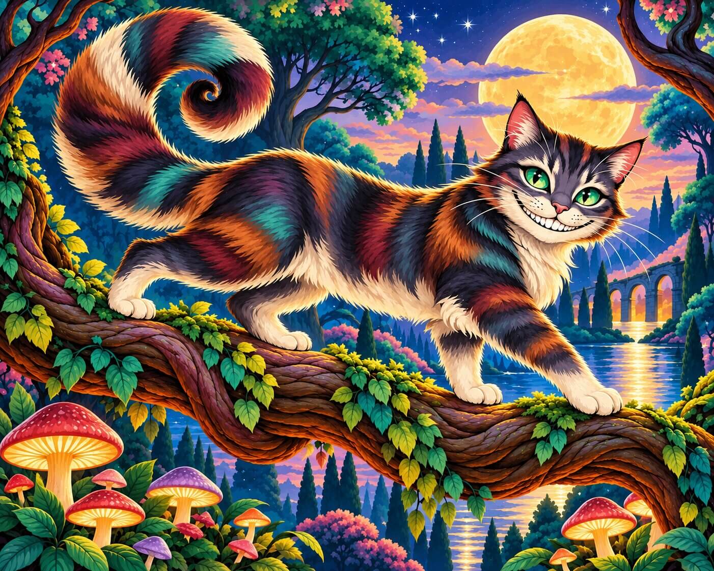 Cheshire Cat Smile - Diamond Art World
