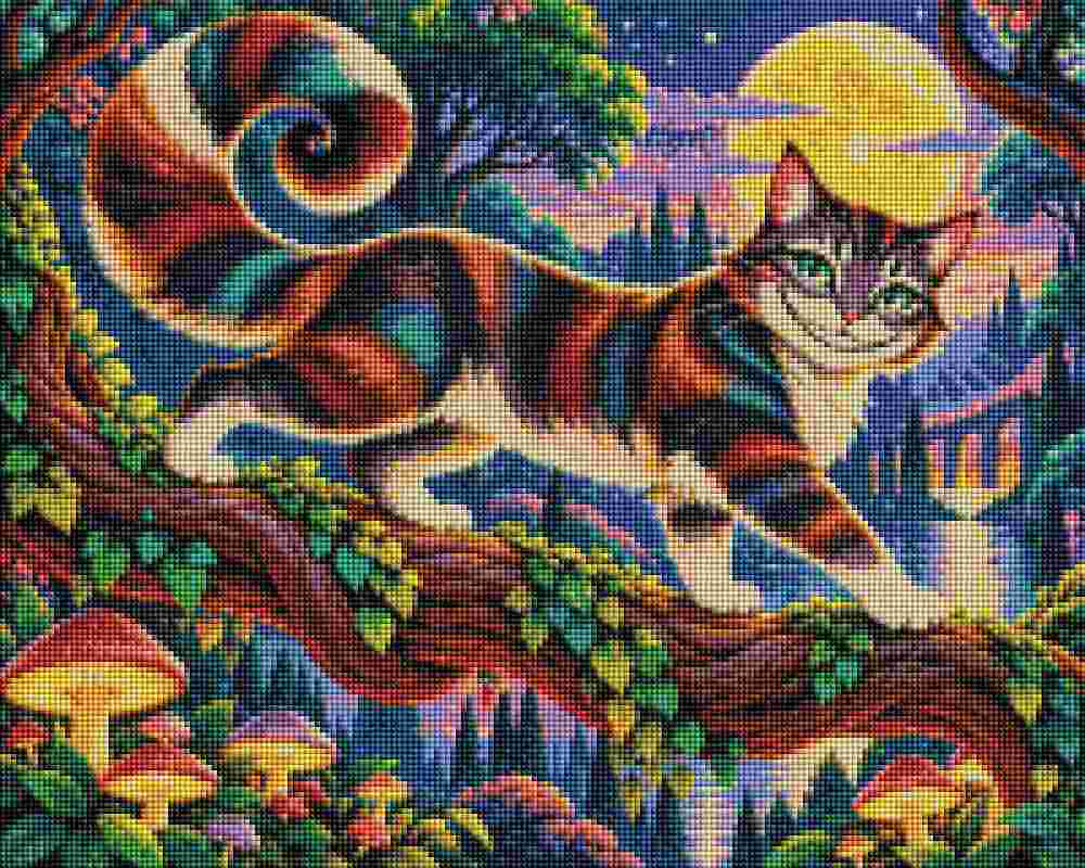 Cheshire Cat Smile - Diamond Art World