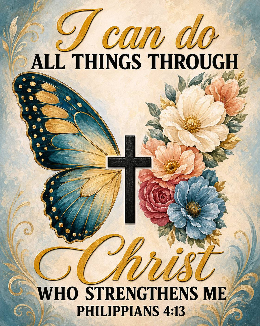 Christ Strengthens Me – Diamond Painting