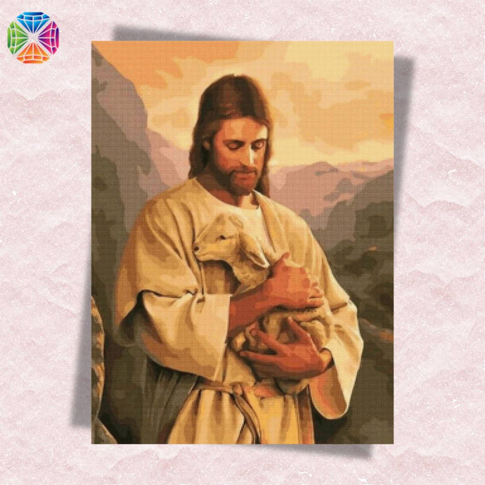 Christ with Lamb - Diamond Painting