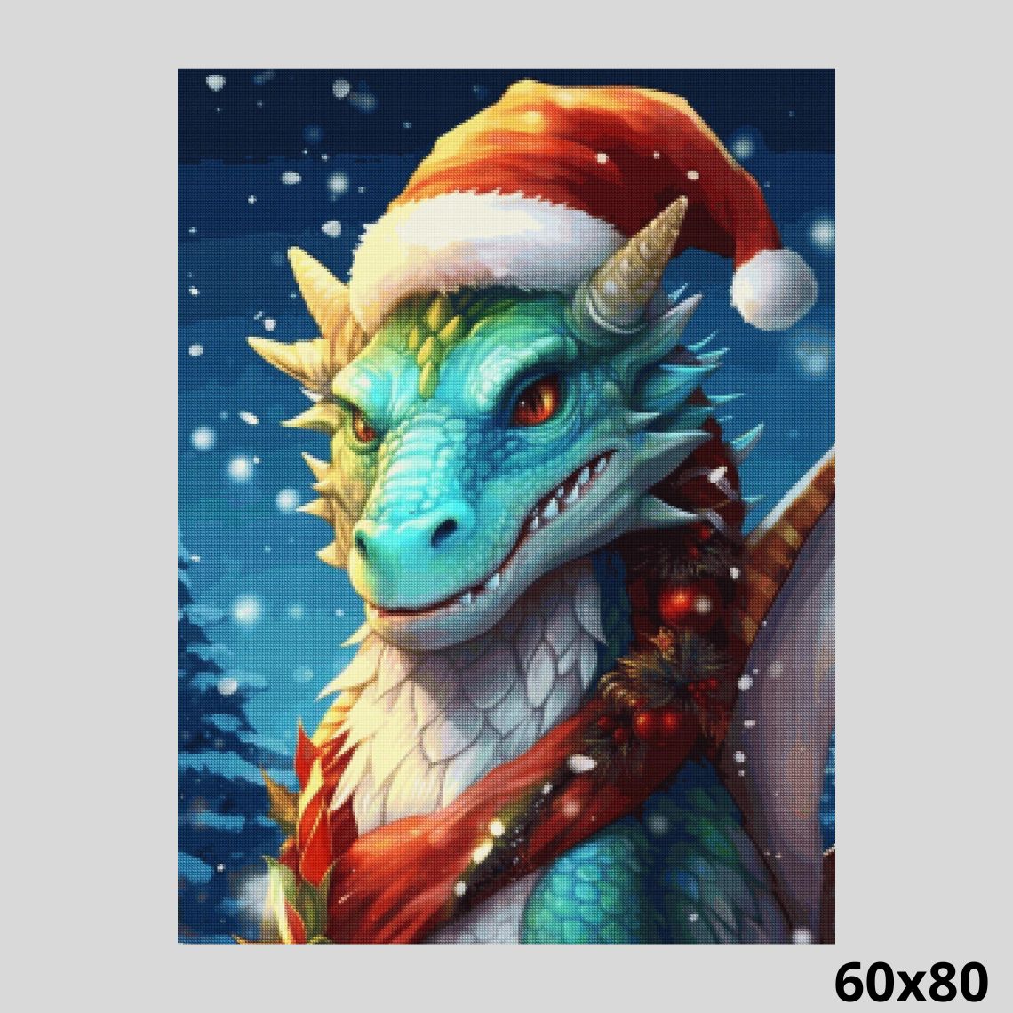 Christmas Dragon Cheer 60x80 - Diamond Art World