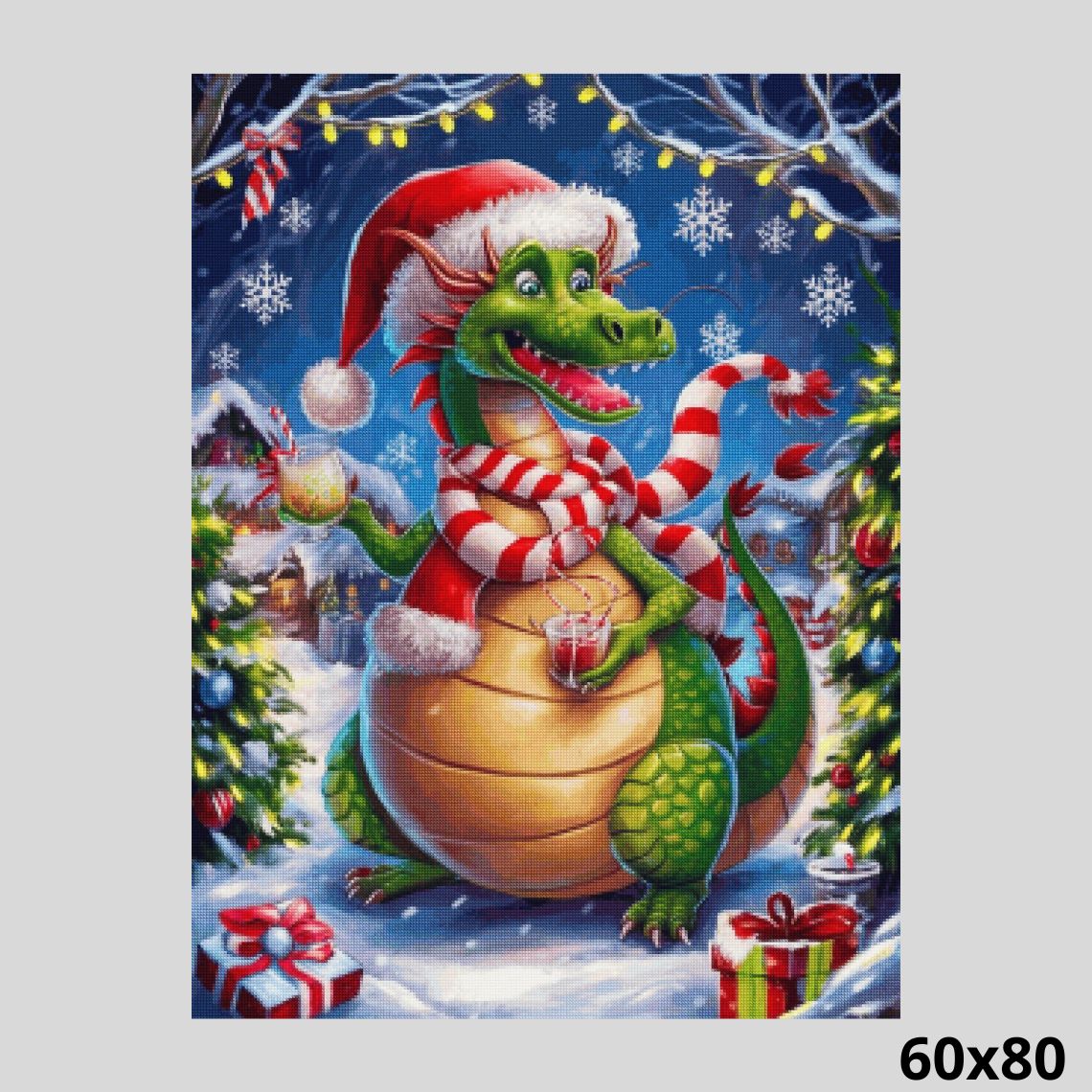 Christmas Dragon Cheer 60x80 - Diamond Art World