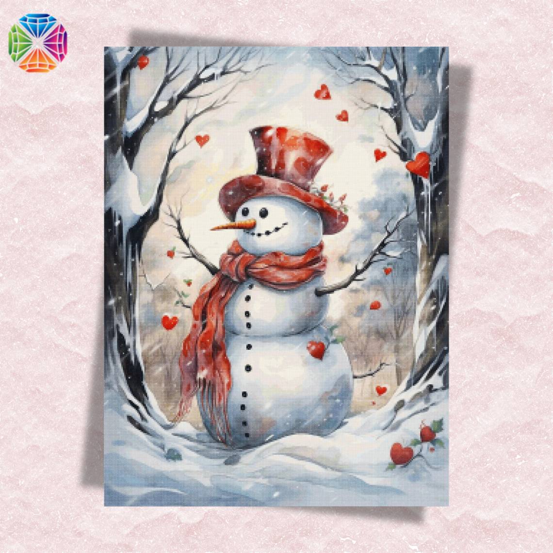 Christmas Snowman - Diamond Painting