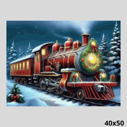 Christmas Train 40x50 - Diamond Art World
