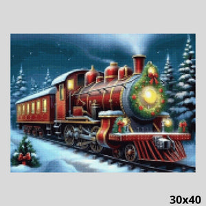 Christmas Train 30x40 - Diamond Art World
