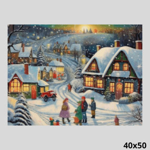 Christmas Winter Day 40x50 Diamond Art World