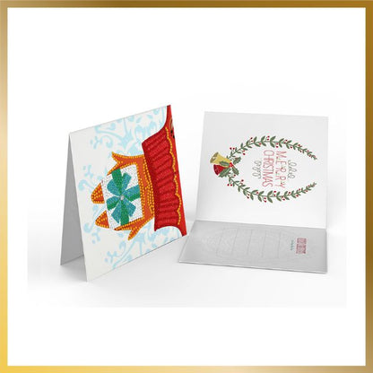 Diamond Painting Christmas Cards - Blue Christmas - Product Image