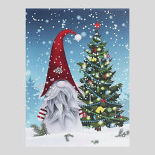 Load image into Gallery viewer, Christmas Gnome with the Tree - Diamond Art
