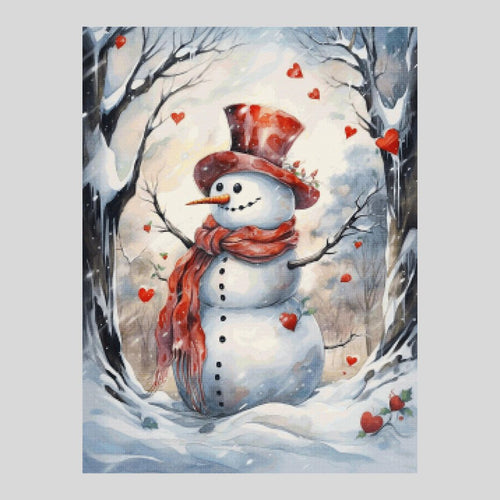 Christmas Snowman - Diamond Painting