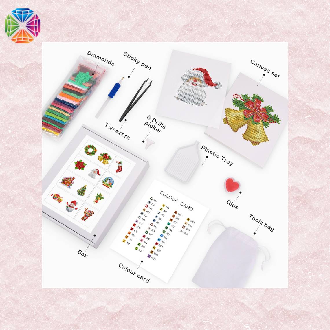 Christmas Time - Mini Diamond Painting - package